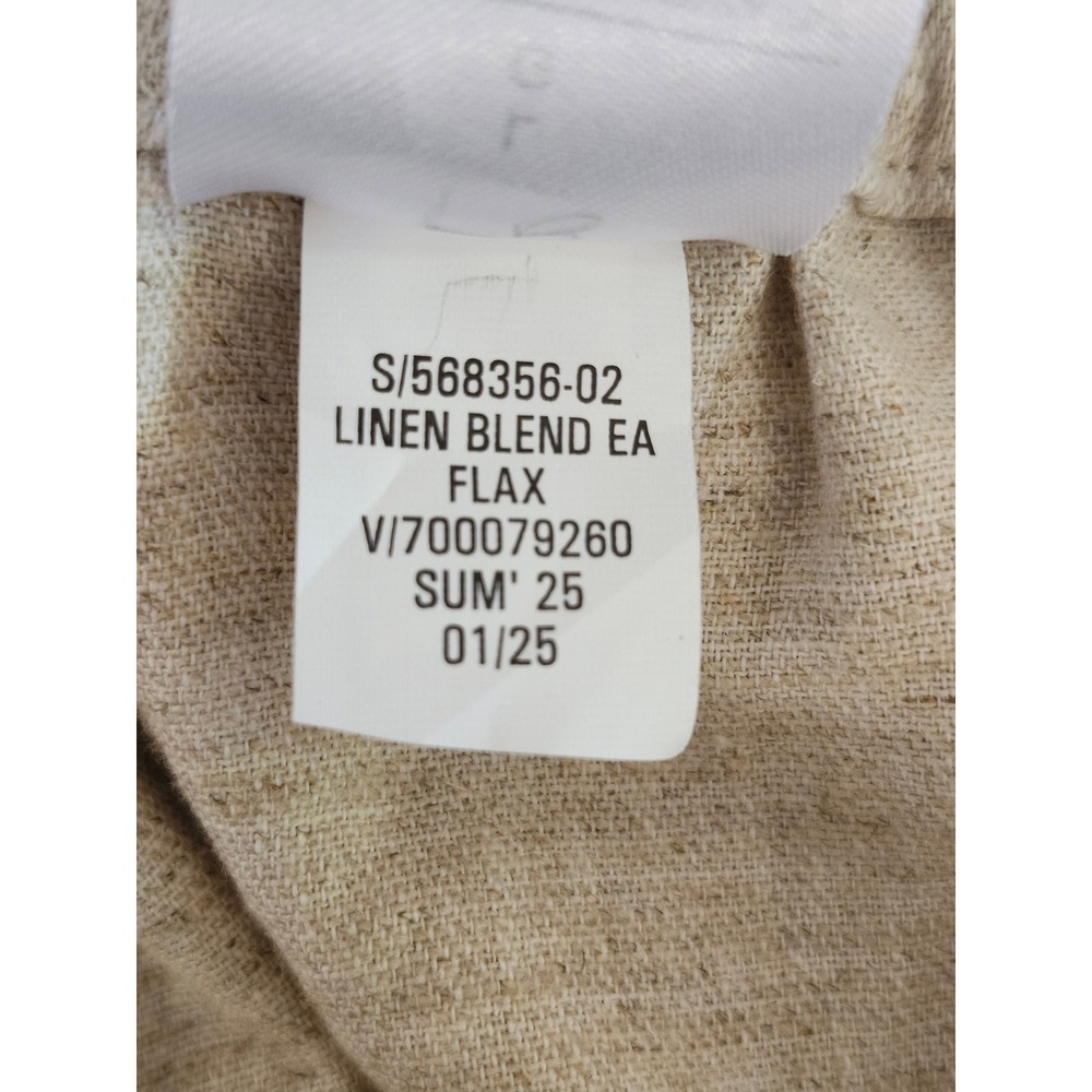 Banana Republic High-Rise Linen Blend Shorts Women's Large Beige Resort Coastal - Picture 8 of 11